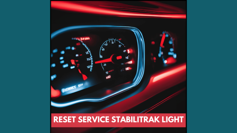 RESET SERVICE STABILITRAK LIGHT